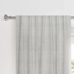 Threshold Blackout Textural Overlay 50x84" Rod Pocket Curtain Panel Light Gray*#
